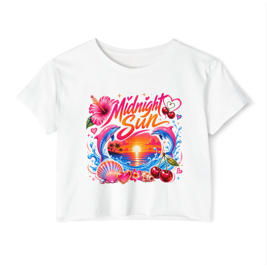 Midnight Sun Crop Top — Graphic Tee