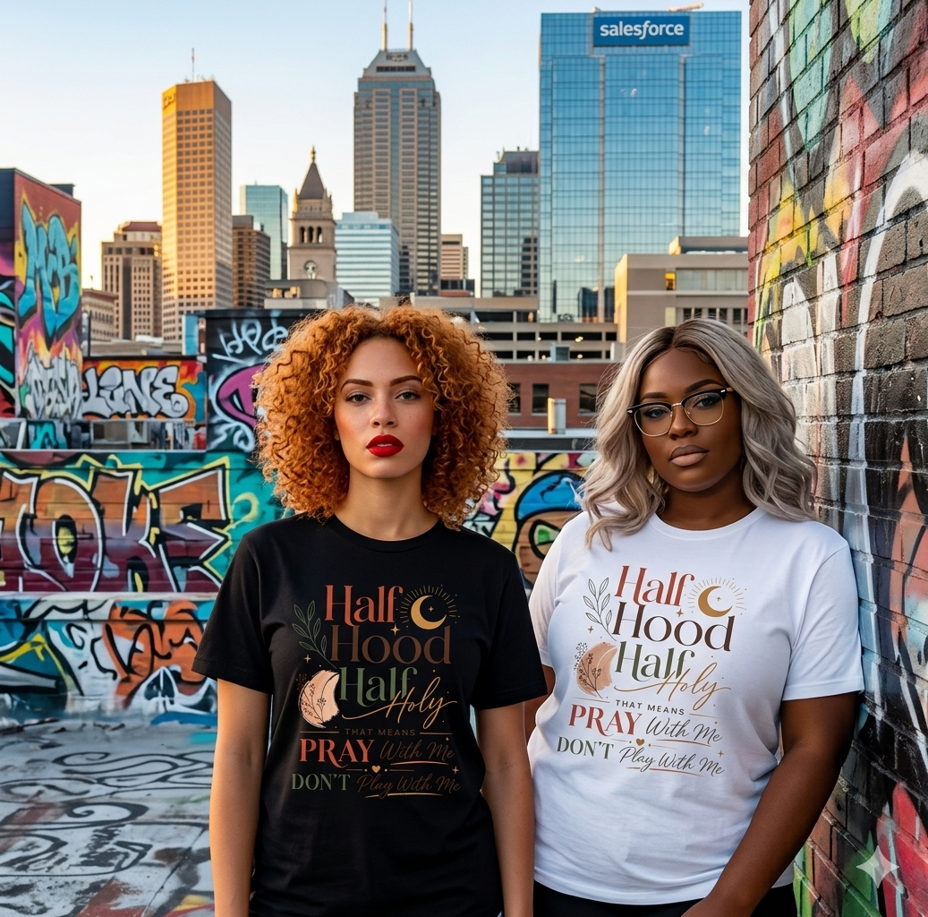 Half Hood Half Holy – Graphic Tee