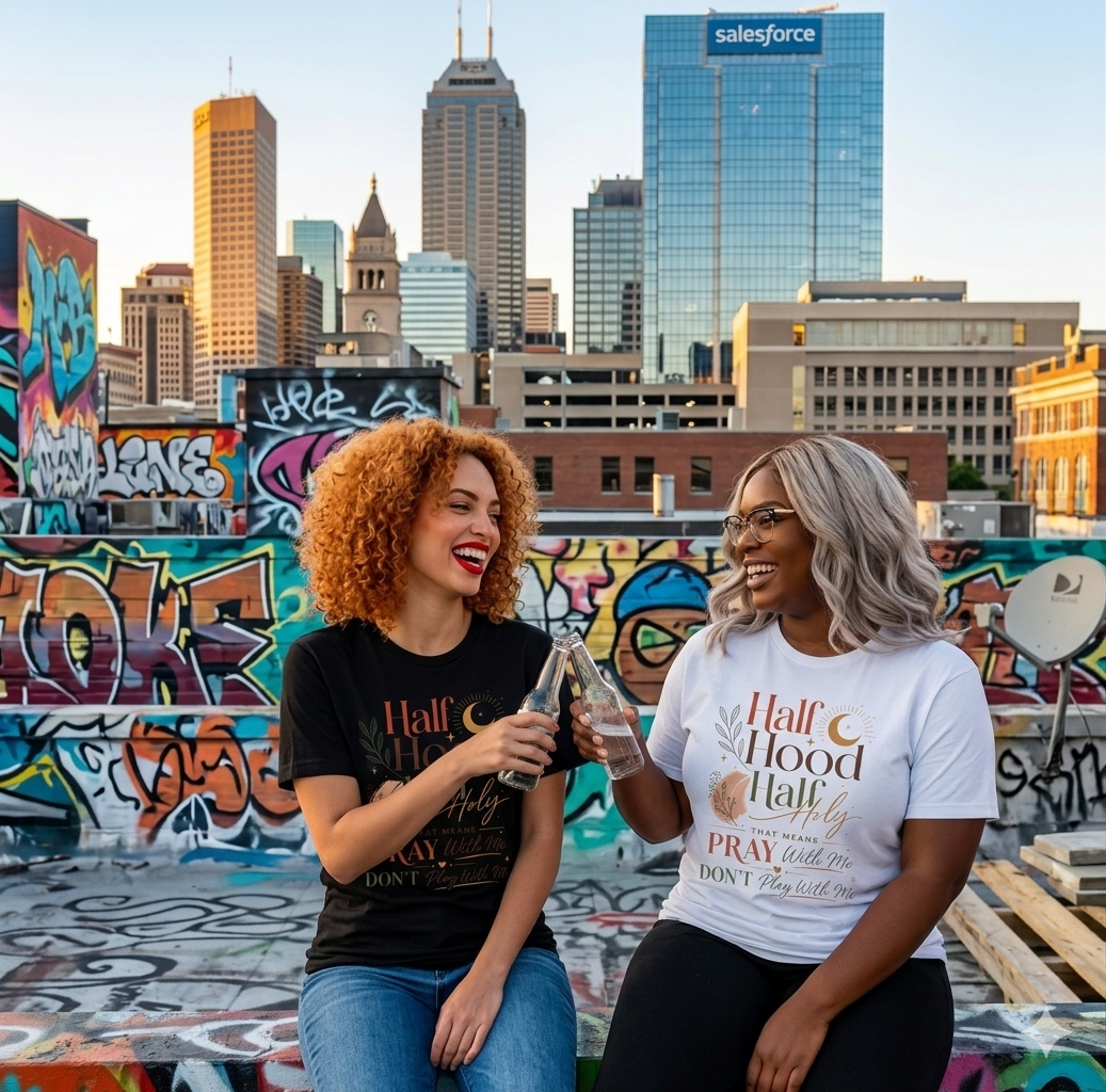 Half Hood Half Holy – Graphic Tee