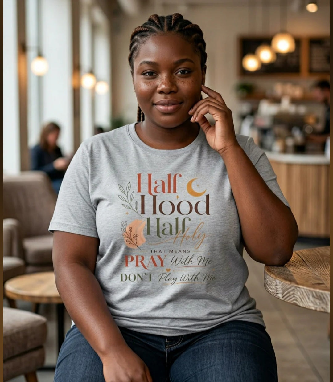 Half Hood Half Holy – Graphic Tee