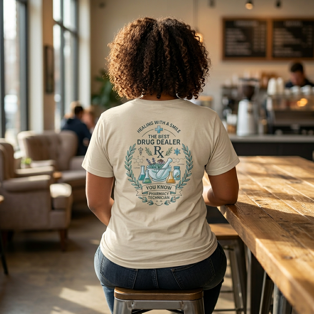 Pharmacy Technician T-Shirt — "The Best Drug Dealer"