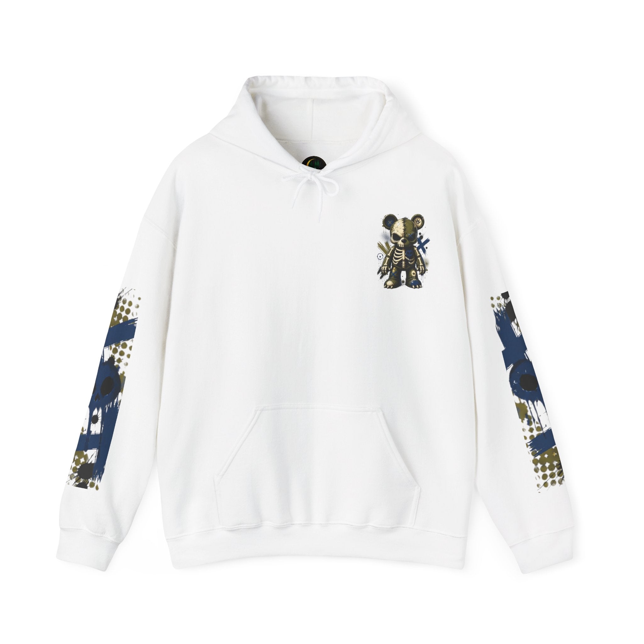 Skeleton Bear Graphic Hoodie