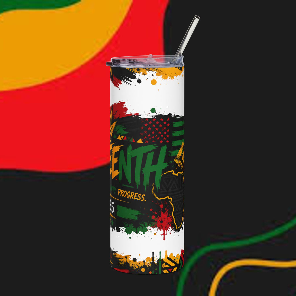 Juneteenth Stainless Steel Tumbler — 20oz Cup