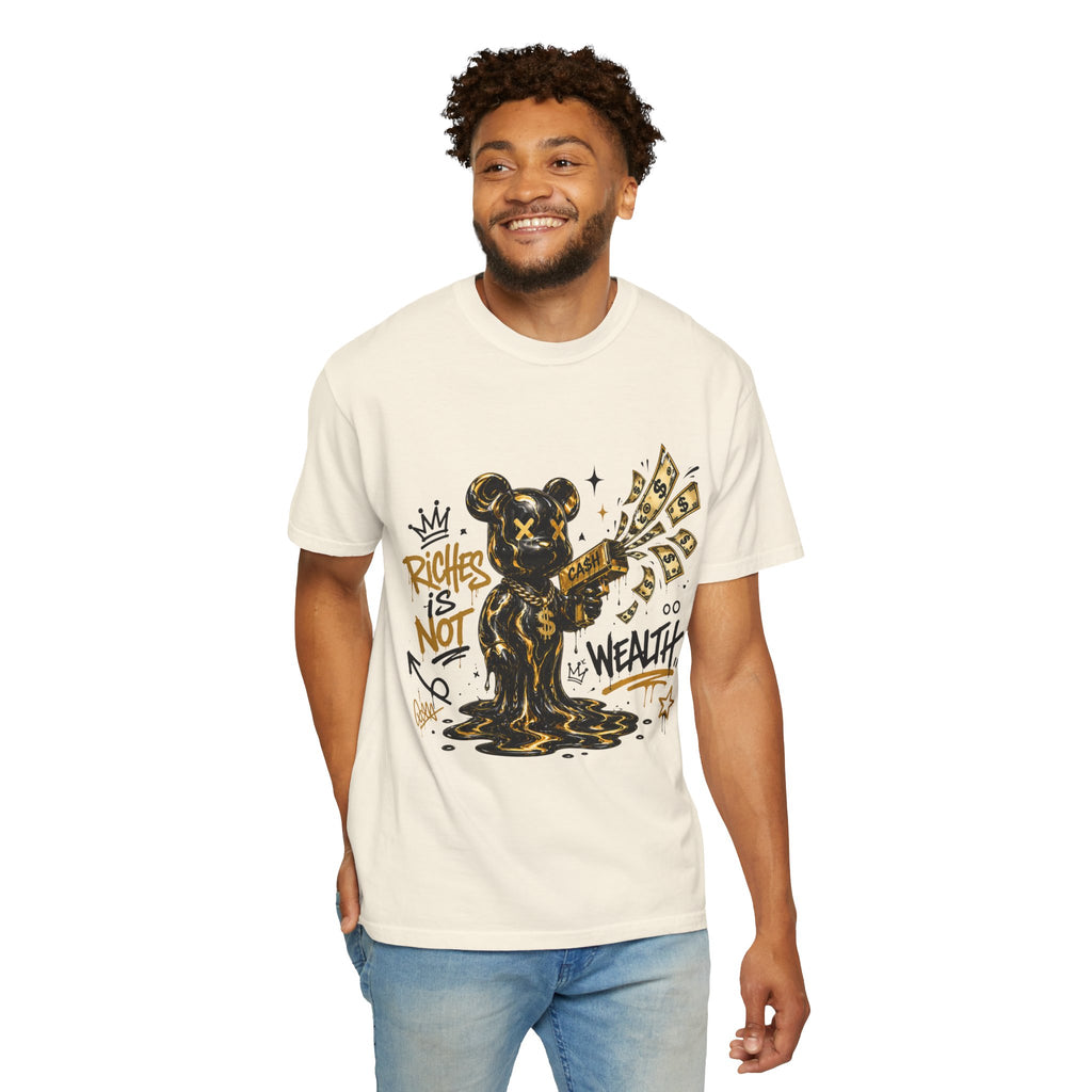 Riches Is Not Wealth Bear - Graphic T-Shirt