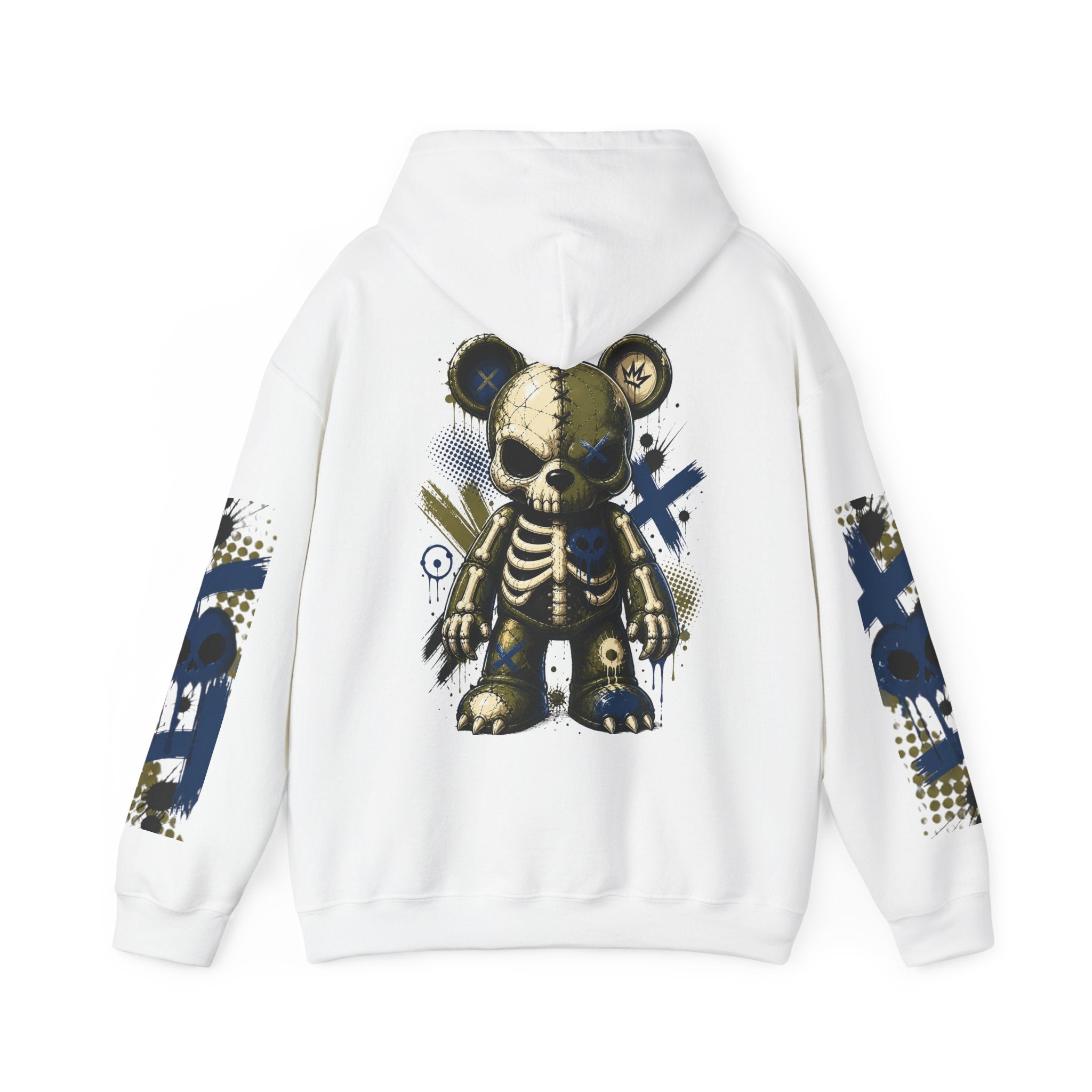 Skeleton Bear Graphic Hoodie